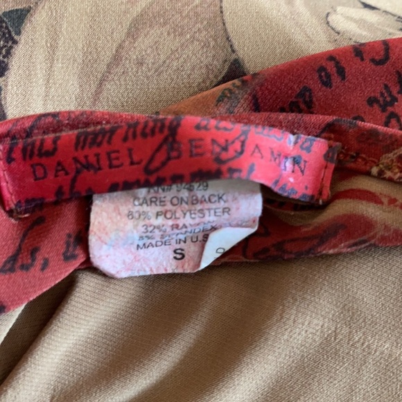 Daniel Benjamin Small Rust Floral Dress - Picture 6 of 6